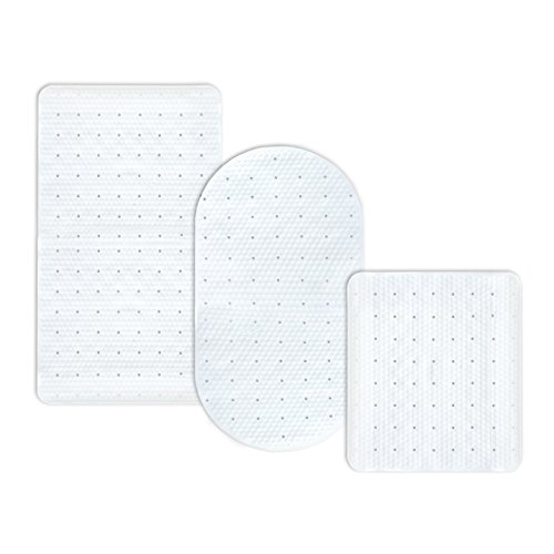 casa pura® Wanneneinlage Pure | weiß | schadstoffgeprüft | als Badewanneneinlage und Duschmatte erhältlich | 3 Größen | rechteckig (69x36 cm)