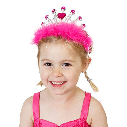 Imagen 1 de Lucy Locket - Tiara joya de la corona para niñas 3 - 8 años, color fucsia