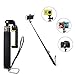 Price comparison product image Selfie Stick with Remote BT Controll Shutter Fit for iPhone X XS 8 7 7 plus 6s 6 5s Samsung Android 3.5-6.2 inch Smartphone - 3 in 1 Extendable Mini Wireless Selfie Stick 18-85cm Adjustable length