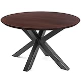 Mesa Redonda de Madera Maciza de Roble que marca tendencia, ¡Acabados ALTA GAMA!