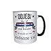 Produktbild Tasse Odjebi ist Kroatisch und heißt ich wünsche Dir einen schönen Tag satiniert Kroatien Croatia Geschenk Kroate Kroatin (schwarz)