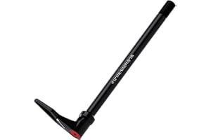 BIBERAXLE 12 mm Quick Release Axles for Bicycle Forks and Rear Bicycle Frame, Road Bike Aluminium Hub Adapter Axle with Adjustable Rotating Handle, Thread Pitch: 1.0 mm, Length: 124 mm / 168 mm / 174 mm