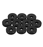 Espesor: 4mm MYAMIA Suleve M4An3 10Pcs M4 Manual Moleteado Pulgar Tornillo Tuerca Espaciador Arandela Plana De Aleación De Aluminio Negro