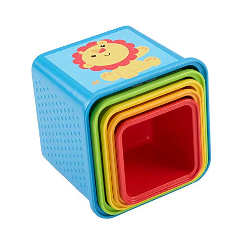 Fisher-Price Cubes Découvertes, jouet pour bébé à empiler et à emboîter, 6 mois et plus, CDC52 – Image 5