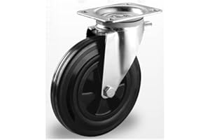 DER ROLLENDE SHOP Lenkrolle 200 mm für Müllbehälter