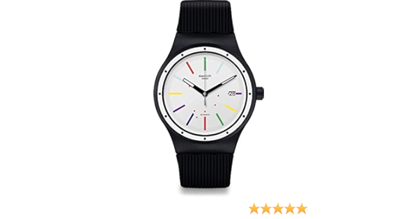 Swatch Mens Analogue Swiss Quartz Watch with Silicone Strap SUTB408 :  Amazon.co.uk: Watches
