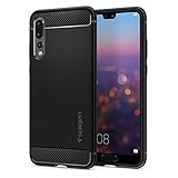 Spigen L23CS23083 Coque Huawei P20 Pro, [Rugged Armor] Resistant, Anti-Choc [Noir] Fibre de Carbone, Coque Etui Housse pour Huawei P20 Pro