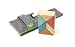 TEGU Pocket Pouch Prism Magnetic Wooden Block Set (Sunset, 6-Piece)