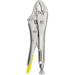 Stanley 0-84-809 MaxSteel Pince Etau incurvé, Argent, 225 mm