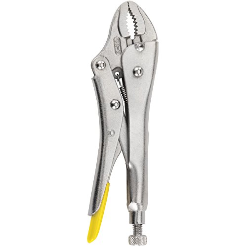 Stanley 0-84-809 MaxSteel Pince Etau incurvé, Argent, 225 mm