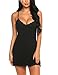 Produktbild Sexy Negligee Nachtwäsche Nachthemd Unterkleid Frauen Spitze Lingerie Nachtkleid Babydoll Dessous Reizwäsche Sleepwear Kleid mit String  XL,  B Schwarz