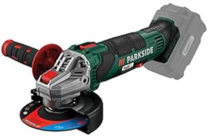 Parkside 20V Akku-Winkelschleifer PWSA 20-Li C3 - blanke Einheit - zum präzisen Schleifen und Schneiden aller Materialien