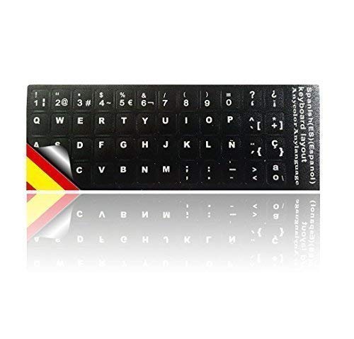 Ledeli - Pegatinas de teclado para PC, ordenador portátil, PC, portátil Spanisch Layout