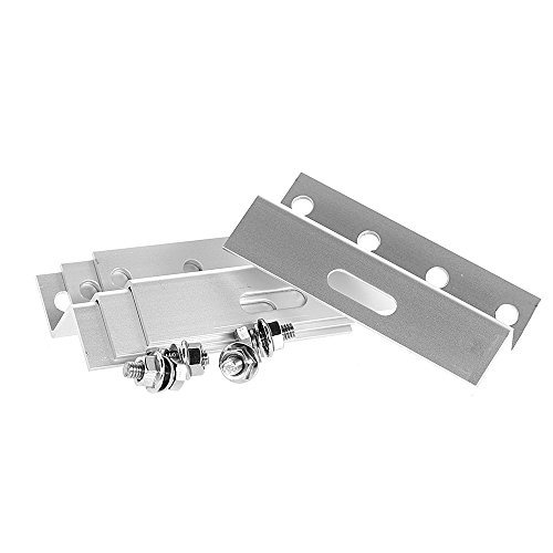 Offgridtec© 100mm Alu Z-Halter mit Edelstahlschrauben 4er Set