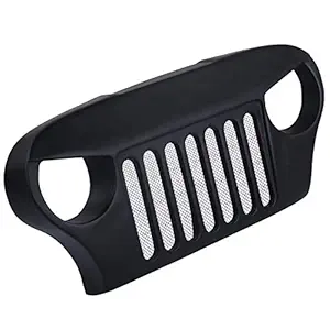 ASIATICK Front Show Grille for Mahindra Thar/MM 540 / MM550 Jeep (Angry Grille Type 2)