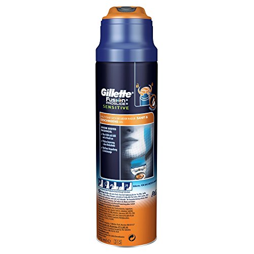 Gillette Fusion ProGlide 2 In 1 Sensitive Active Sport Rasiergel, 3er Pack (3 x 170 ml) - 2