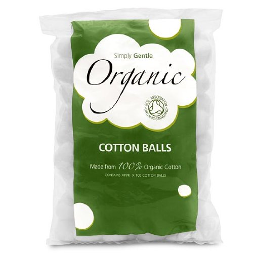 Simply Gentle Organic Cotton Balls BULK BUY pack of 10