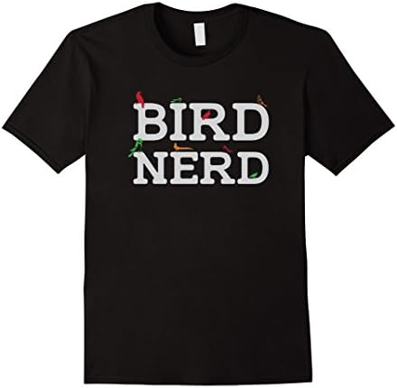 Men's Bird Nerd Bird Watcher Watching Birder Birding T-Shirt 2XL Black