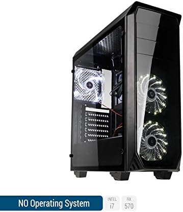 Sedatech Expert Gaming PC Intel i7-8700K 6x 3.70Ghz (max 4.7Ghz), Radeon RX570 4Gb, 16Gb RAM DDR4, 2Tb HDD, USB 3.0, HDMI2.0, 4K resolution, DirectX 12, VR Ready, 80+ PSU. Desktop Computer without OS