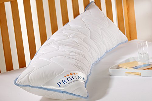PROCAVE | TopCool Seitenschläferkissen 40×145 cm | Atmungsaktives Schwangerschaftskissen | Weiches Stillkissen mit verstepptem Bezug | Made in Germany - 2