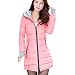 Produktbild TWBB Damen Winterjacke Daunenjacke leicht Wintermantel Outwear Steppjacke mit Kapuze Kapuzenpullover Daunenjacke Zusammenklappbar Warm mit Reißverschluss Jacke,9 Farben optional,Baumwolle,M-4XL