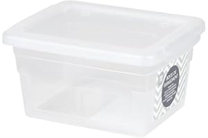 Urban living SUZIE BOITE DE RANGEMENT EN PLASTIQUE 1,3L AVEC COUVERCLE CLIP 16X13XH8,7CM