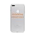 Produktbild licaso Apple iPhone 8 Plus Handyhülle Smartphone Apple Case aus TPU mit Drinking About You Print Motiv Slim Design Transparent Cover Schutz Hülle Protector Soft Aufdruck Lustig Funny Druck