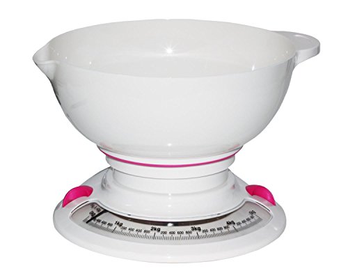 Küchenwaage weiß mit Schüssel bis 5kg mechanisch