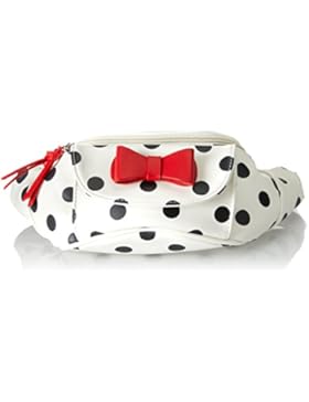 Lola Ramona Damen Bumbag Henkeltasche, cream/black/red