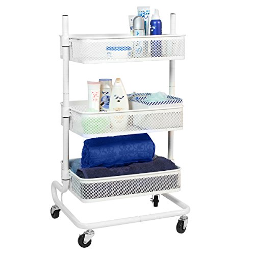 bremermann® Universal-Rollwagen weiß mit 3 Ablagekörben - 3