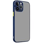 GGM GİYİM &amp; AKSESUAR iPhone 14 Pro ile Uyumlu Arka Kısmı Mat Şeffaf Yapıya Sahip Kenarları Silikon Tpu Malzemeden &Uuml;retilmiş R