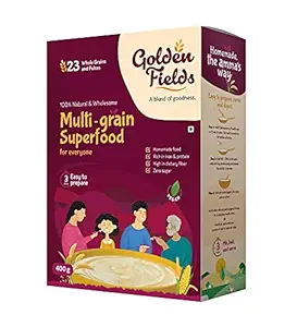 Golden Fields Multigrain Vegan Health Mix With 23 Natural Millets ,Whole Grains,Pulses,Nuts & Spices | Sathu Maavu