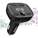 radio mp3 android Encendido / apagado y puertos de dos usb carga eficiente - adaptador musica coche:enchufe para encender; victsing transmisor fm bluetooth,desconecte o presione prolongadamente el botón "ch" para apagar; un puerto de carga usb de 5v / 2.4 a carga su dispositivo inteligente rápidamente; el otro puerto usb admite la lectura de u disk o tarjeta tf(hasta 32g).emisor fm,gratis para disfrutar de la música y tener el dispositivo inteligente cargado por completo