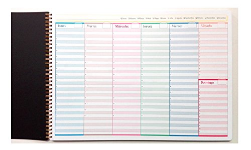 Preisvergleich Produktbild Wochenplaner A3 42x30cm - block mit spiralbindung