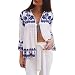 Produktbild Damen Tops ,LMMVP Frauen Weinlese Blumen Lose Tops Schal Kimono Wolljacke Boho Chiffon Bluse (S, Blue)