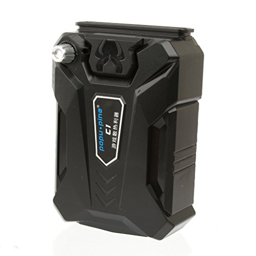 MagiDeal Einstellbar Lüfterpad Cooling Pad Kühlung Lüfter Kühler für Notebook Laptop Schwarz - 5