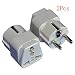 Produktbild Saflyse Reisestecker Europa Universeller Reise-Adapter EU / Korea / Frankreich / Russland - geeignet für Geräte mit Euro-Stecker