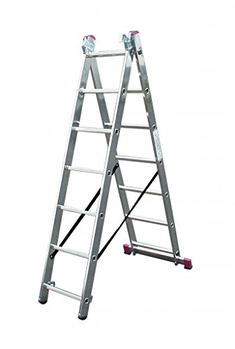 Krause Corda Alu VielzweckLeiter Treppenleiter 3×10 Sprossen Alu Stehleiter - 3