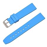AUTULET Herren Kautschuk Armband Hellblau 20mm