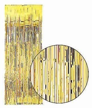 Tri Balloons Cortina Brillante de Puertas, Oro Metalizado