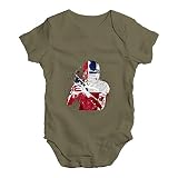 TWISTED ENVY Baby Jungen (0-24 Monate) Body Gr. Neugeboren, Khaki