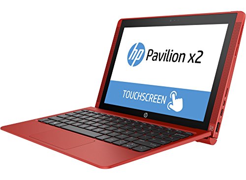HP Pavilion x2 10-n102na  10 1 inch  Notebook PC Atom  Z8300  1 44GHz 2GB 32GB eMMC WLAN BT Webcam Windows 10 Home 64-bit HD Graphics  Sunset Red 