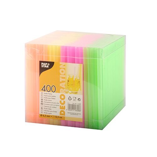 Papstar Shake-Halme Strohhalme 12,5cm (400 Stck. Packung) - 3