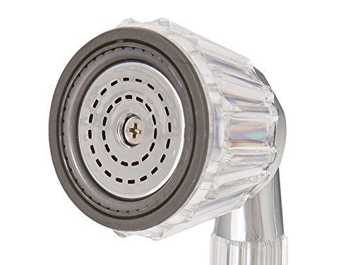 tecuro Handbrause Brausekopf Duschkopf KRISTAL – stufenlos umstellbar – Kunststoff hochglanzverchromt/transparent - 2