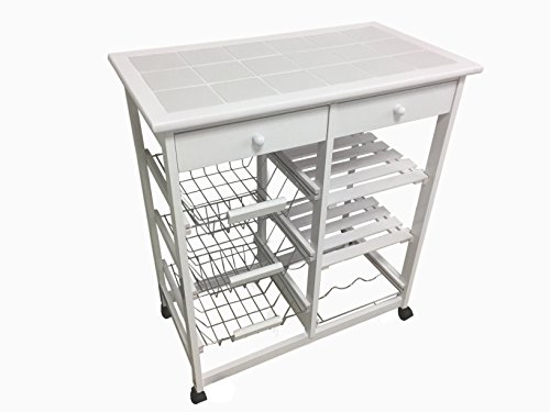 Mueble Gestion Bahia 3 Desserte à légumes blanc