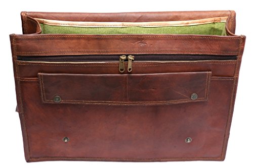 COOL STUFF Herren Echtleder Aktentasche Laptop Macbook Umhängetasche - 3