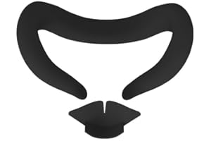 STFALI 1 Stück VR Silikon Augenmaske für Quest 3 Face Cover, Quest 3 Zubehör, Schweißfest und Lichtdicht Silikon Maske VR für Meta Quest 3 Zubehör, Mit Nase Pad