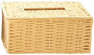 ZJHZXM GRJH® Woven tissue box Simple Household tissue box Book box practical Creative tissue box Length 23 x width 13 x height 10.5 cm Creativity,Easy to clean (Color : Beige)
