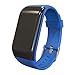 Produktbild peipei Smart Watch Herzfrequenz Monitor Schrittzähler Fitness Armband, blau