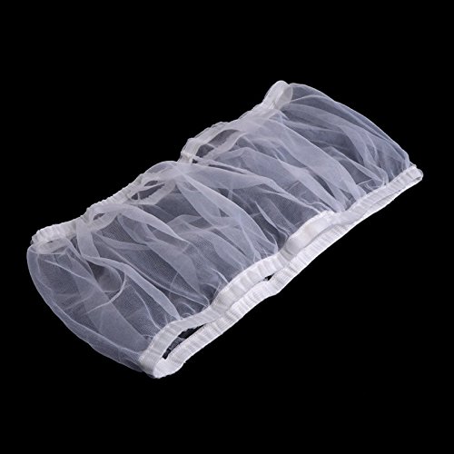 LANDUM Filet en Nylon Filet de Protection de graines pour Oiseaux Catcher Coque Jupe pièges à Cage Panier S/M/L, Blanc, L: 132-250cm/51.97-98.43